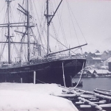 Bark Hesperia ved Gjærløfs verft 1909
