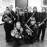 Aspiranter i Sannidal skolemusikk korps 1990